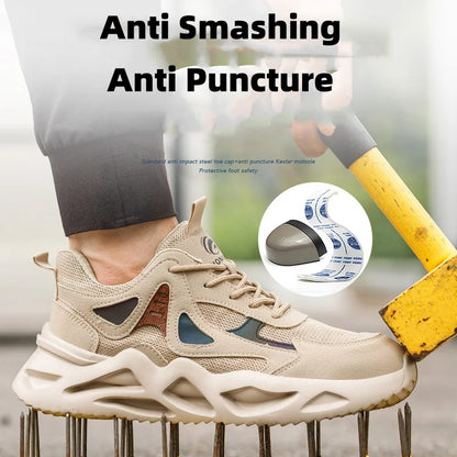 Lightweight Safety Shoes for Work: Comfort & Protection with Steel Toe Cap