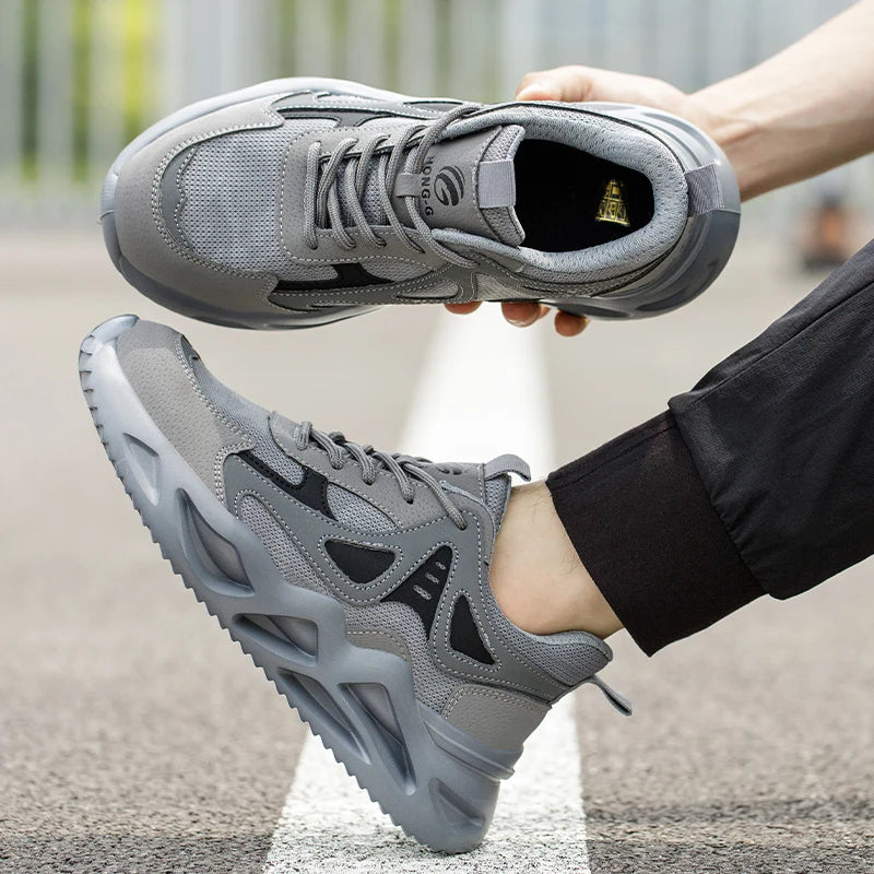 Lightweight Safety Shoes for Work: Comfort & Protection with Steel Toe Cap